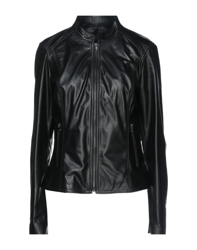 Shop Stewart Woman Jacket Black Size 12 Soft Leather