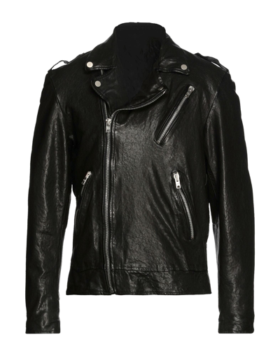 Shop Dfour Man Jacket Black Size 40 Soft Leather