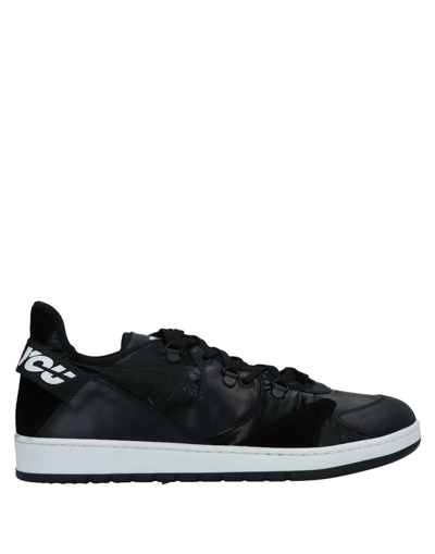 Shop Loriblu Man Sneakers Black Size 8 Calfskin, Textile Fibers