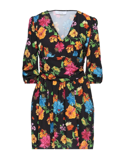 Shop Kaos Woman Mini Dress Black Size 8 Polyester, Elastane