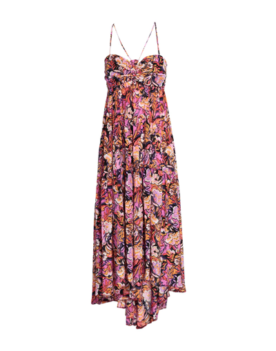 Shop Topshop Occasion Strappy Back Detail Paisley Floral Midi Dress Woman Midi Dress Light Purple