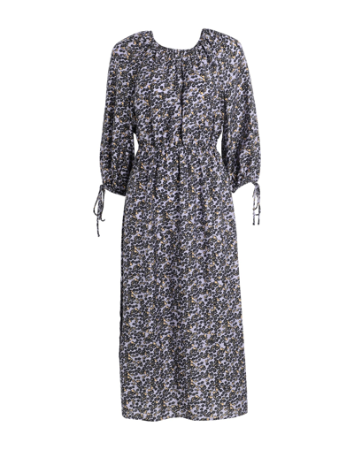 Other Stories &  Woman Midi Dress Mauve Size 10 Lyocell, Polyamide In Purple
