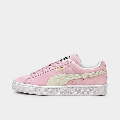 Shop Puma Girls' Big Kids' Suede Classic Xxi Jr Casual Shoes In Pink Lady/ White