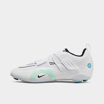 Shop Nike Women's Superrep Cycle 2 Next Nature Indoor Cycling Shoes In White/mint Foam/laser Blue/black