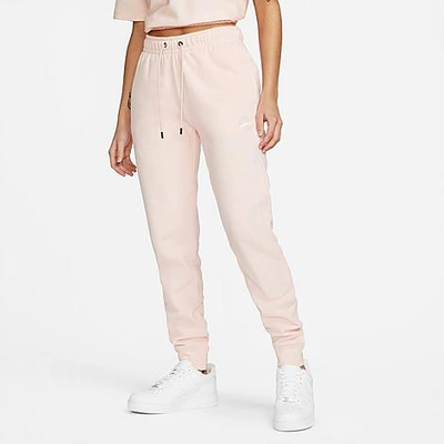 Shop Nike Women's Sportswear Essential Jogger Pants In Atmosphere/white