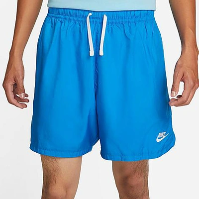 Shop Nike Men's Sportswear Sport Essentials Lined Flow Shorts In Light Photo Blue/white