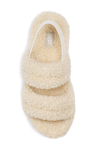Shop Ugg Oh Fluffita Genuine Shearling Slingback Sandal In Natural