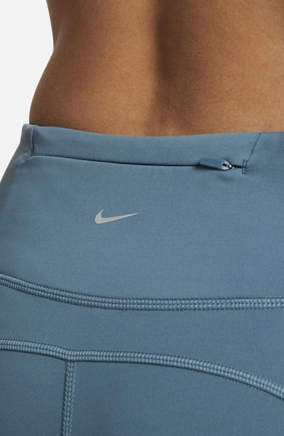 Shop Nike Epic Luxe Crop Pocket Running Tights In Ash Green