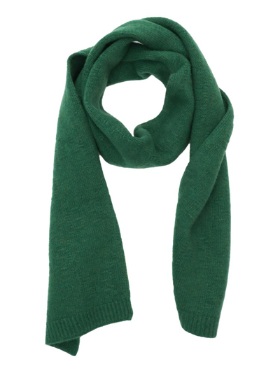 Shop Gucci Kids Gg Knitted Scarf In Green