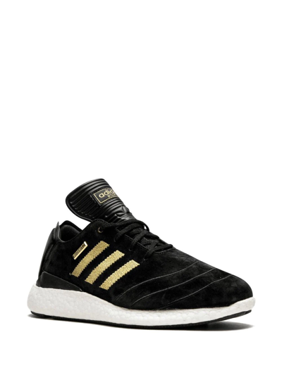 Shop Adidas Originals Busenitx Pure Boost 10 Yr Sneakers In Black