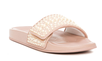 Shop Jimmy Choo Fitz Slide Sandals In Pink