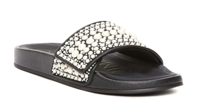 Shop Jimmy Choo Fitz Slide Sandals In Black