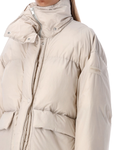 Shop Stella Mccartney Technical Puffer Jacket In Pearl Grey