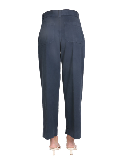 Shop Aspesi Chino Pants In Blu