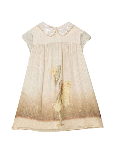 Shop Gucci Beige Dress Girl