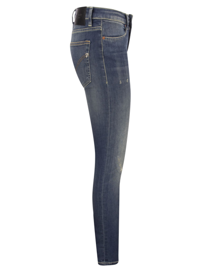 Shop Dondup Iris - Jeans Skinny Fit In Medium Denim