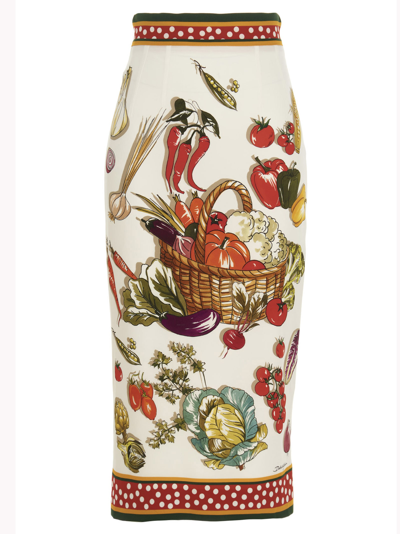 Shop Dolce & Gabbana Capri Skirt In Multicolor