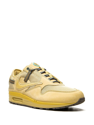 Shop Nike X Travis Scott Air Max 1 "saturn Gold" Sneakers In Yellow