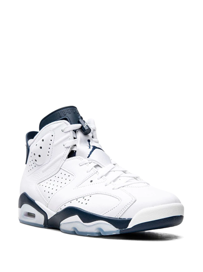 Jordan Air  6 Retro "midnight Navy 2022" Sneakers In White