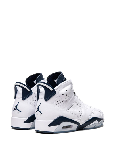 Shop Jordan Air  6 Retro "midnight Navy 2022" Sneakers In White