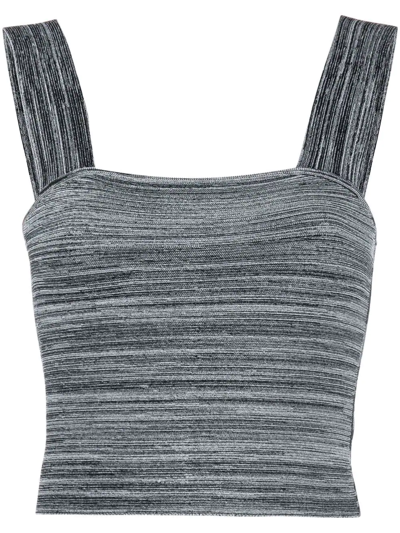 Shop Proenza Schouler White Label Marl Knit Tank Top In Grey