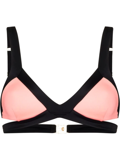 Shop Agent Provocateur Mazzy Cut-out Bikini Top In Pink