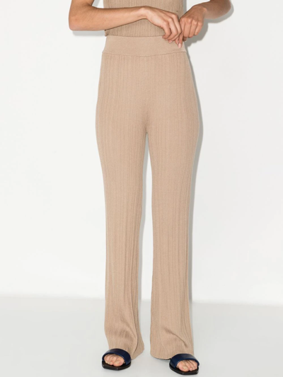 ST. AGNI PLEATED KNITTED TROUSERS 