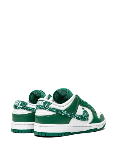 Shop Nike Dunk Low Essential "paisley Pack Green" Sneakers In White