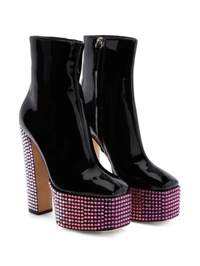 Shop Giuseppe Zanotti Morgana Strass 150mm Boots In Black