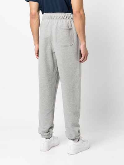 Shop New Balance Drawstring Cotton Track Pants In Grey