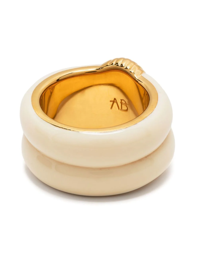 Aurelie Bidermann Engraved-detail Finger Ring In Gold