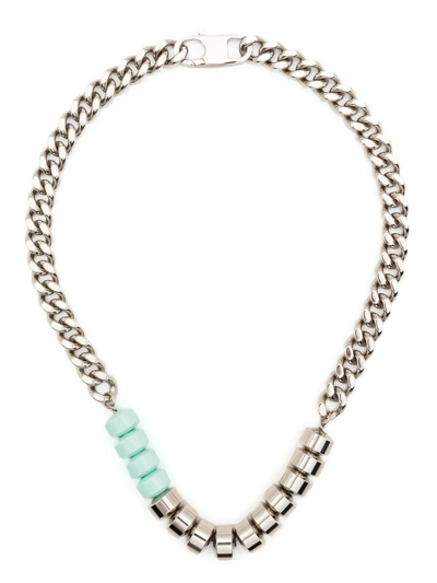 Shop Alyx Candy Charm Curb-chain Necklace In Silver