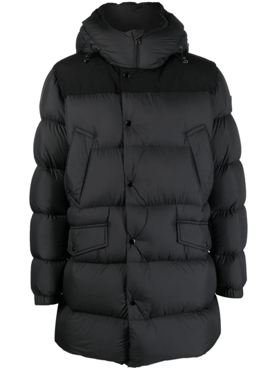 Shop Woolrich Sierra Hooded Padded Parka Coat In Black