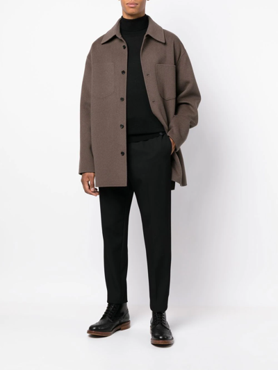 Fay Wool Turtleneck Sweater In Black