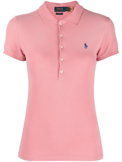 Polo Ralph Lauren Logo-embroidered Polo Shirt In Pink | ModeSens