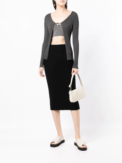 Shop Cashmere In Love Evie Cropped Top In Black