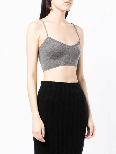 Cashmere In Love Evie Cropped Top In Black