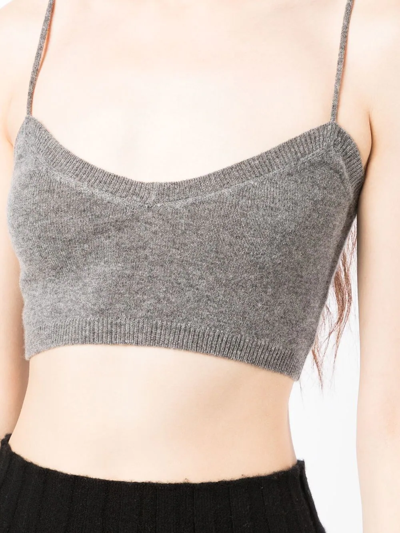 Cashmere In Love Evie Cropped Top In Black