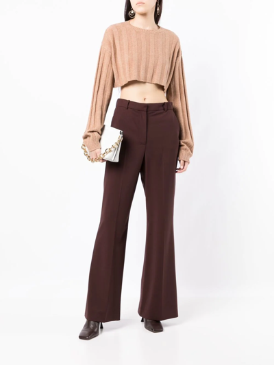 Shop Cashmere In Love Remy Cropped Jumper In Brown