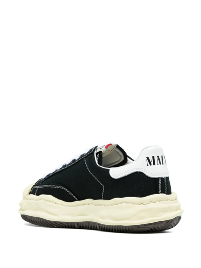 Shop Miharayasuhiro Gum-rubber Sole Sneakers In Black