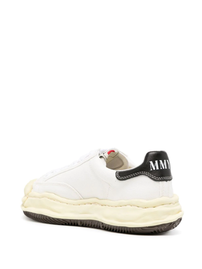 Miharayasuhiro Maison Mihara Yasuhiro Blakey Original Sole Leather Low-top Sneakers Shoes In White