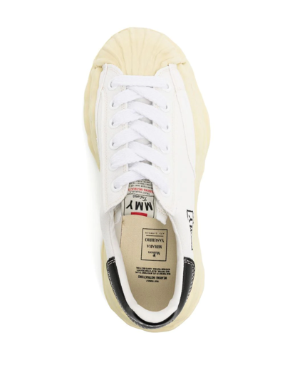 Shop Miharayasuhiro Chunky Rubber Sole Sneakers In White