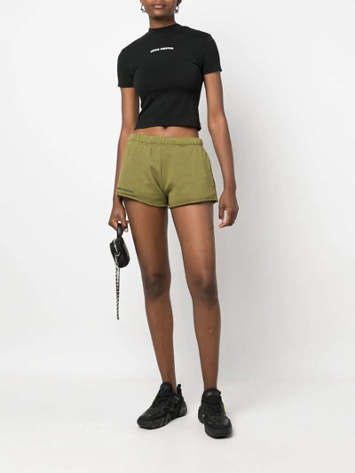 Heron Preston Logo-print Slim-fit Stretch-cotton T-shirt In Black