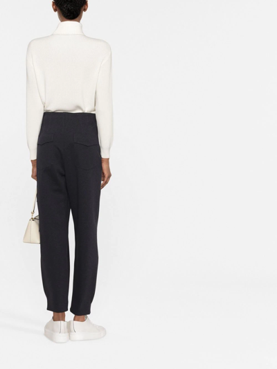 Brunello Cucinelli Turtleneck Cashmere Blend Sweater With Lurex Threads In White
