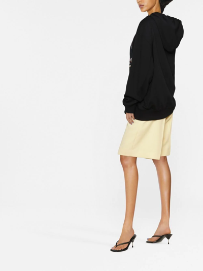 Stella Mccartney Oversized Logo-collage Hoodie In Black