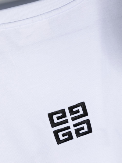 Shop Givenchy Logo-print Cotton T-shirt In White