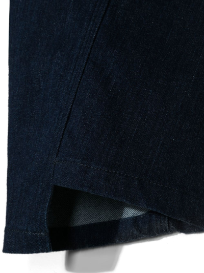 Shop Simonetta Asymmetric Straight-leg Jeans In Blue