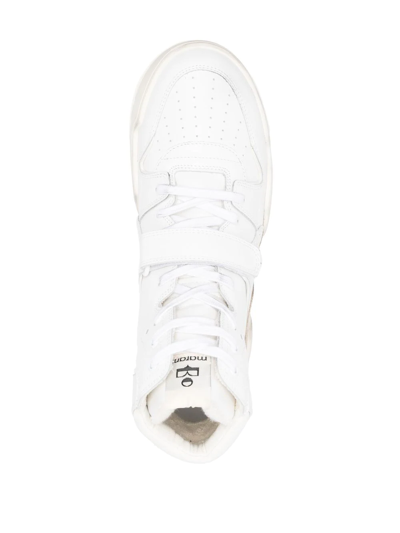 Shop Isabel Marant Alseeh High-top Sneakers In White