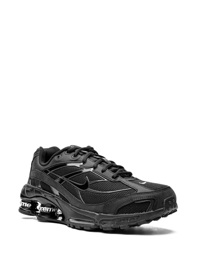 Nike X Supreme Shox Ride 2 Sp "black" Sneakers In Black