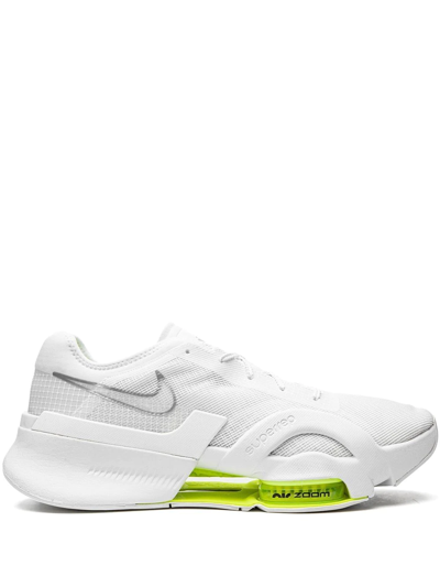 Nike Air Zoom Super Rep 3 Sneakers In White/metallic Silver/volt/black |  ModeSens
